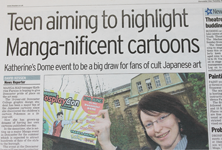 Teen aiming to highlight Manga-nificent cartoons