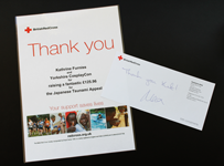 Red Cross Appeal with the help of Genki Gear who kindly donated T-shirts for the raffle