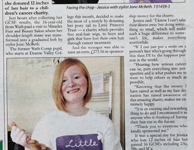 Cutting crew: big-hearted Jesica has locks trimmed