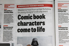 Comic book characters come to life